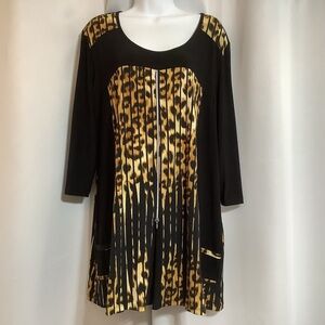 Libra Tunic Women’s Size XXL Animal Print Made In Canada